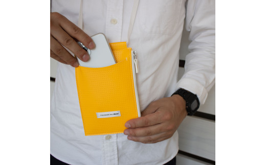 ネックケース/ イエロー M087