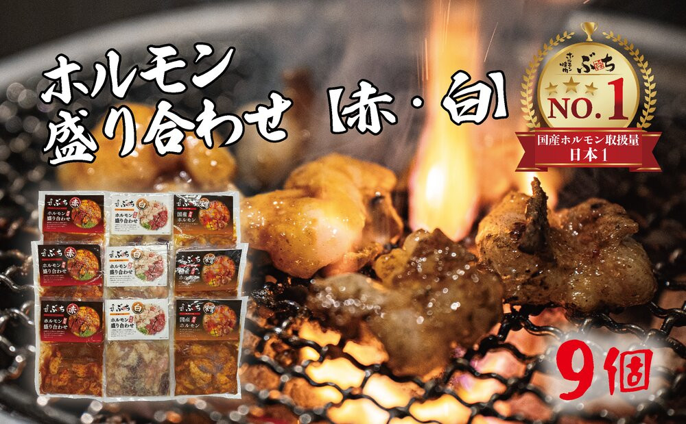 ホルモン焼肉ぶちの　味付けホルモン3種食べ比べセット×３セット
