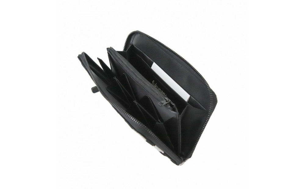 「千菱」 ラウンドラウンド長財布 / KUROGIN ドット B07