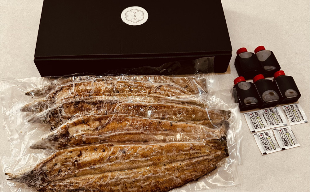国産うなぎの蒲焼き 5尾（合計875g）