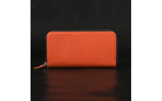 ＼年内発送／「千菱」 ラウンド本革バスケ/オレンジ ML024