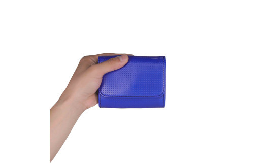 はちのす カードケース/ ブルー M069