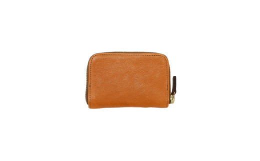 コインパース（ラウンド）栃木レザーWコガシ/淡茶 L021