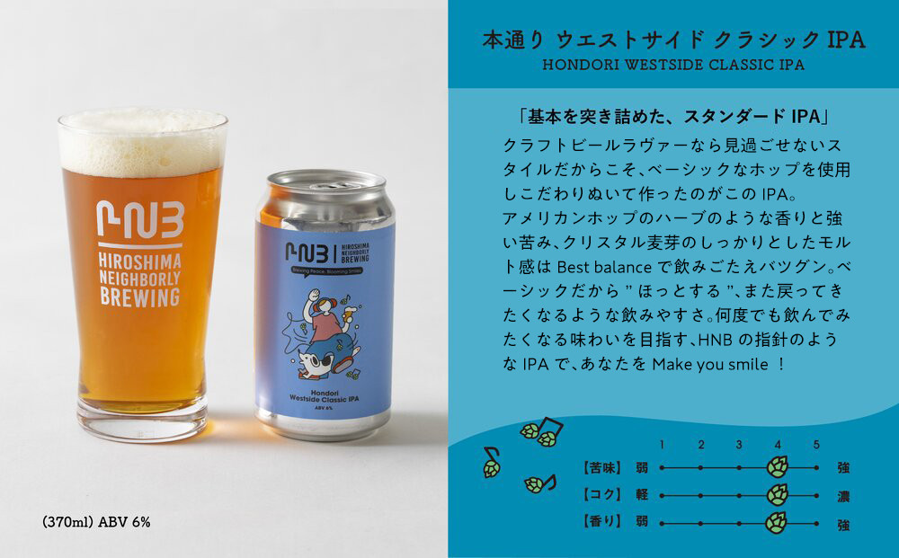 【お中元ギフト】広島　クラフトビール 飲み比べ6缶セット 【HIROSHIMA NEIGHBORLY BREWING（ヒロシマネイバリーブリューイング）】＜クラフトビール・地ビール・お酒・缶ビール・ギフト＞