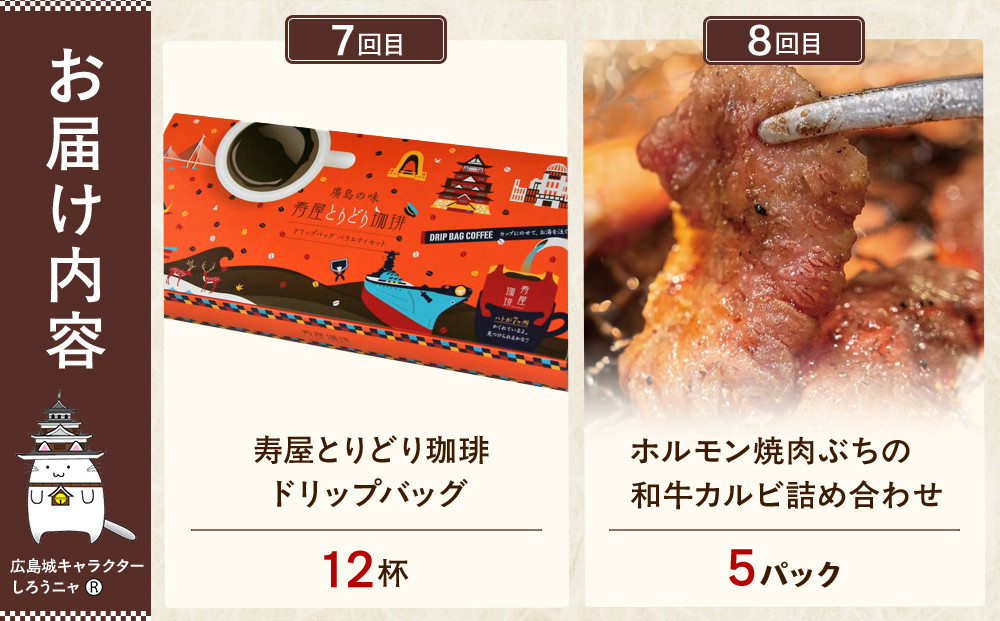 【定期便 全10回】ええじゃろひろしま便！　ぶちうま名物 詰合せ定期便B