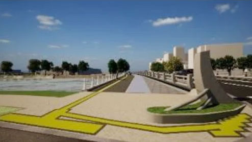 西平和大橋歩道橋の整備