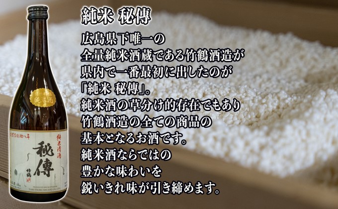  日本酒 竹鶴酒造 純米のみくらべ 720ml×3本