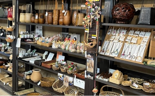 竹工芸品手提げバッグ（市松編み）