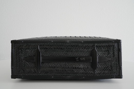 竹工芸品手提げバッグ（市松編み）