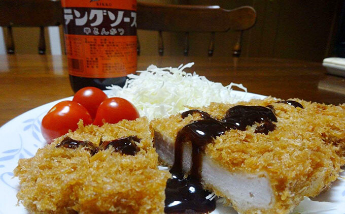 テングソース半とん500ｍl×12本 中間醸造 とんかつ ヒレカツ 串揚げ 焼きそば ハンバーグ 野菜炒め 調味料 天狗 お好みソース 001006