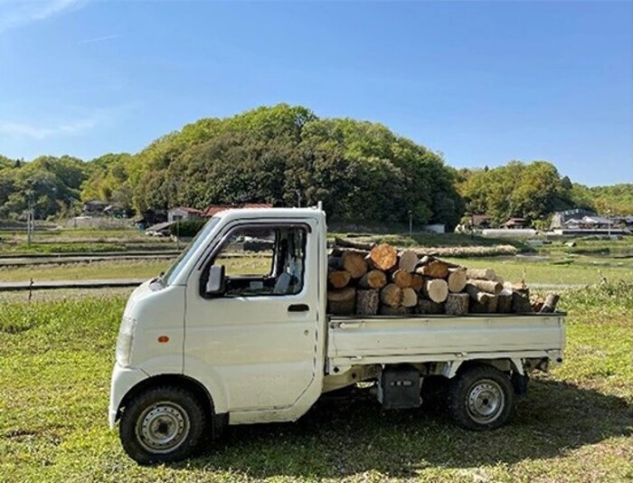 薪ストーブに最適！しっかり暖かい「カシ・クヌギ」乾燥薪（40cm）12kg アウトドア キャンプ 暖炉 焚き火 002006