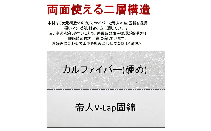 CLOTHMATTO タイプB シングル 硬め（95cm×200cm×6cm）【配達不可：沖縄・離島】 016109