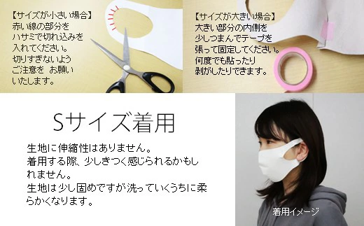 夏用 マスク 30回洗って使える エボロンの不織布マスク 10枚入り×3セット（Lホワイト）016141