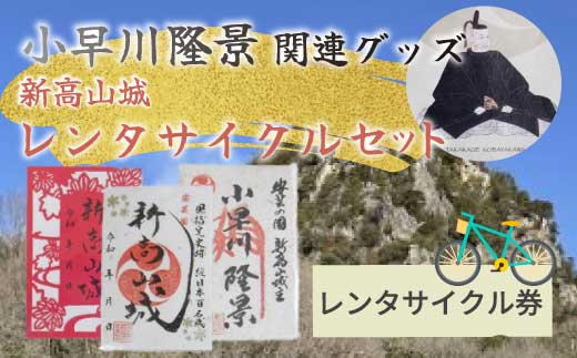【新高山城】御城印 2種・ 【高山城】御城印・【小早川隆景 関連品】 セット 御城印 和柄 雑貨 広島県三原市 110002