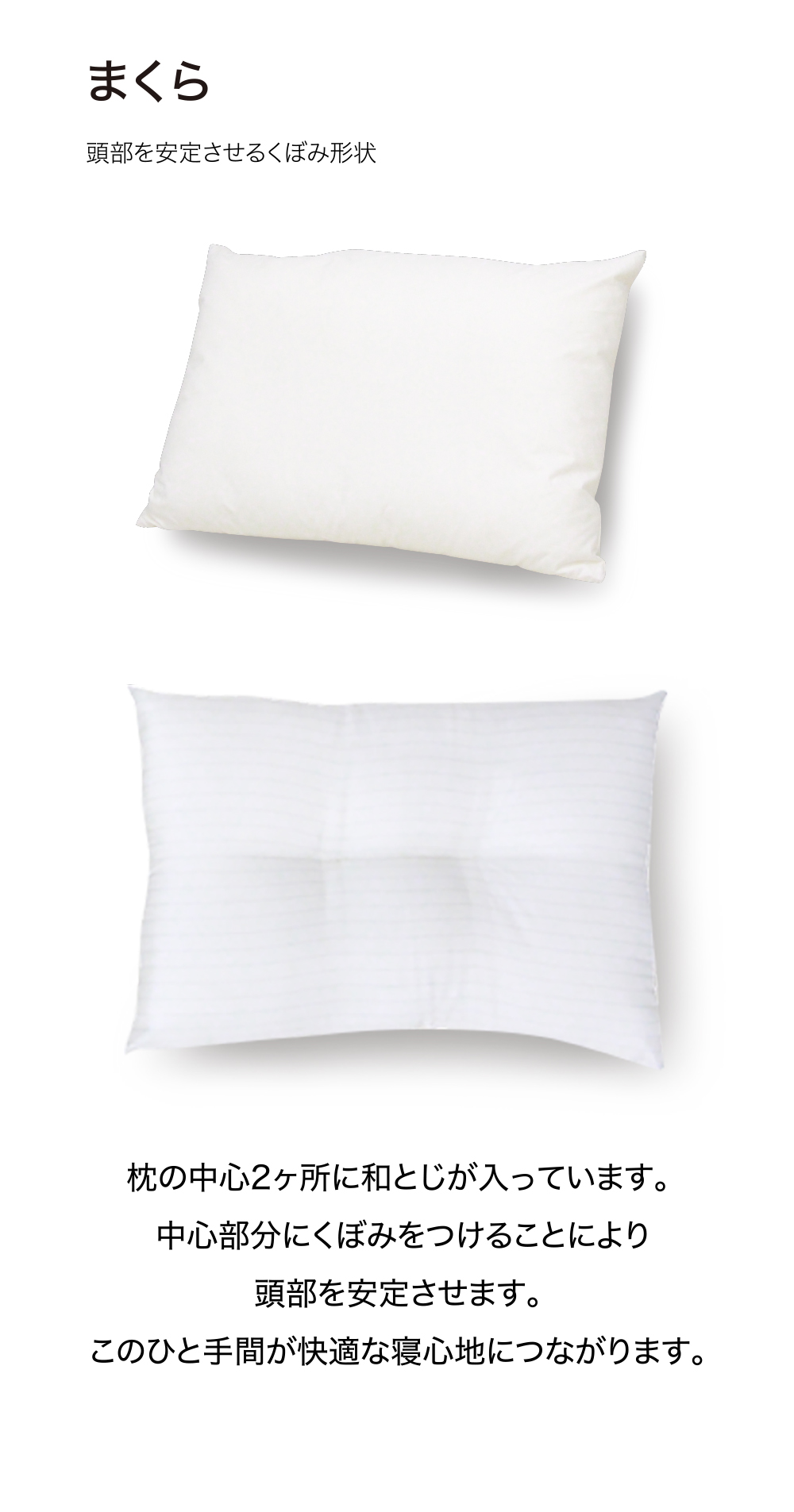 ダニ等の発生・侵入を防ぐ布団 ネムリエ  まくら（43×63）　016009