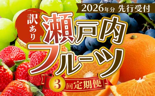 【年3回定期便】瀬戸内の恵みがいっぱい！＜訳あり＞人気の厳選フルーツ定期便 いちご ぶどう シャインマスカット 紅八朔 広島県三原市 イチゴ ブドウ ナガノ はっさく T08