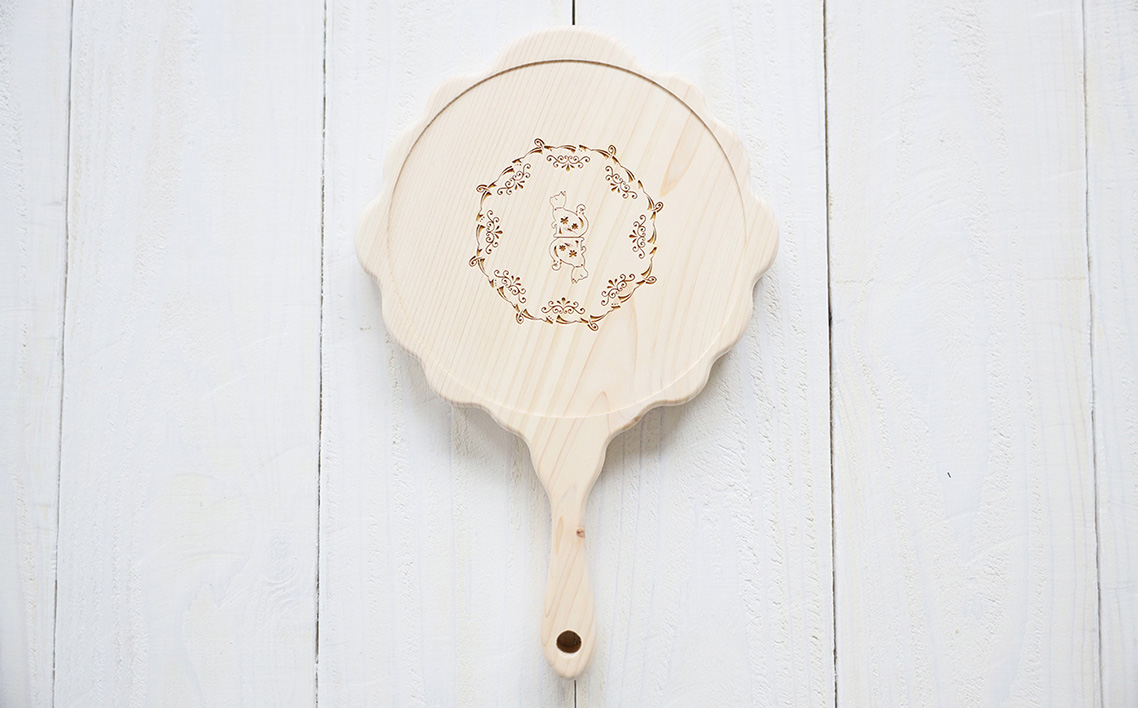 まるで手鏡のような鍋敷き B No.1112