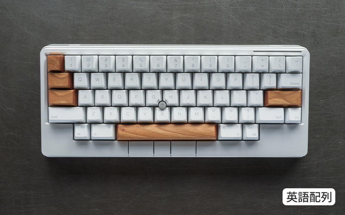 HHKB Studio専用 木製キートップ 英語配列 ブラックチェリー ／ HHKB Studio キートップ 木製キーボード ブラックチェリー 無垢材 キーキャップ 経年変化 カスタムキーボード 静音タイピング 打鍵音改善 タイピング快適化 手触り デスク環境 おしゃれガジェット ナチュラル素材 日本製 精密加工 ハンドメイド 広島県 No.1229-01