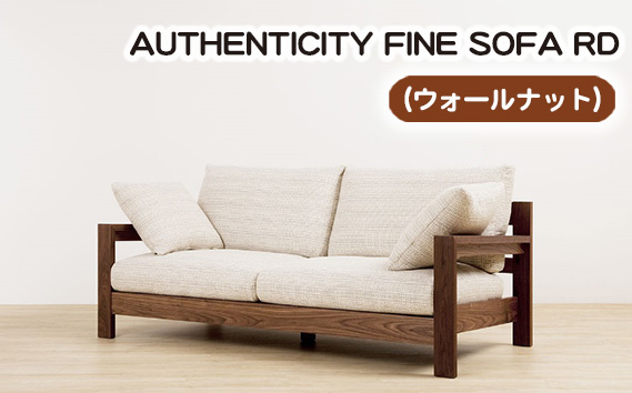 No.869-09 （ウォールナット）AUTHENTICITY FINE SOFA RD W（ホワイト）