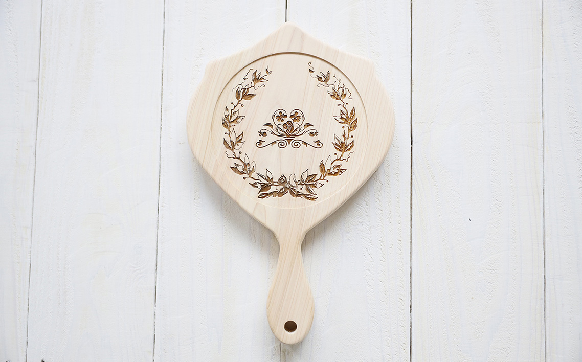 まるで手鏡のような鍋敷き C No.1113