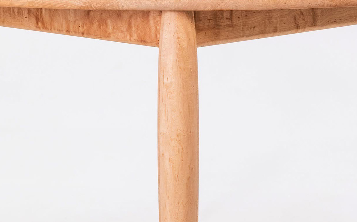 府中家具　Carving table　φ1100　イタヤカエデ  No.1198-01