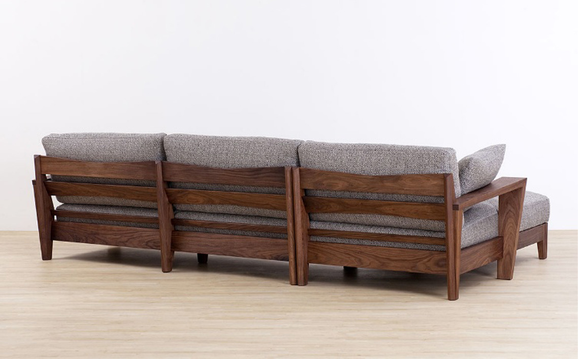 （ウォールナット）AUTHENTICITY SOFA E COUCH W（ホワイト） No.1122-06