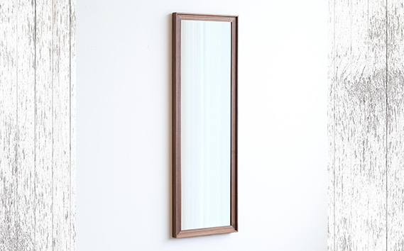 No.631-01 府中市の家具　Mirror VALLE　42×126　ウォールナット