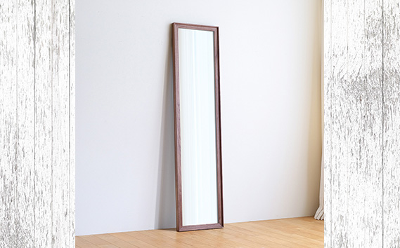 No.638-01 府中市の家具　Mirror VALLE　42×168　ウォールナット