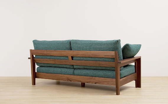 （ウォールナット）AUTHENTICITY FINE SOFA RE GR（グレー） No.863-10