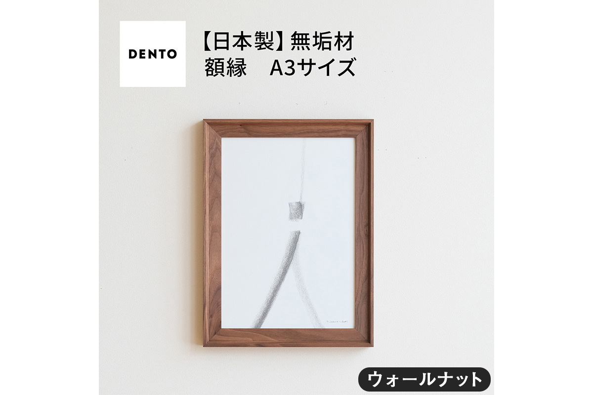 No.603-01 府中家具　FRAME　VALLE　A3サイズ　ウォールナット