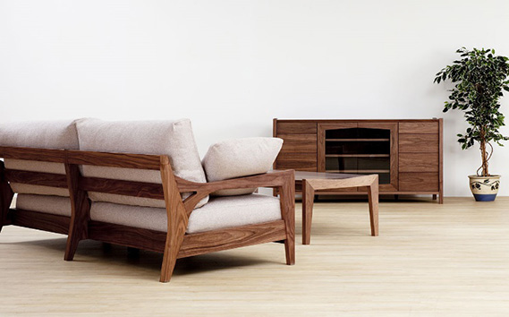 （ブラックチェリー）AUTHENTICITY FINE SOFA RF GR（グレー） No.867-10
