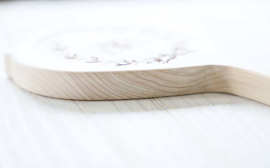 まるで手鏡のような鍋敷き C No.1113