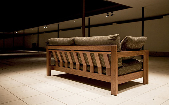 （ウォールナット）AUTHENTICITY FINE SOFA RB GR（グレー） No.777-10