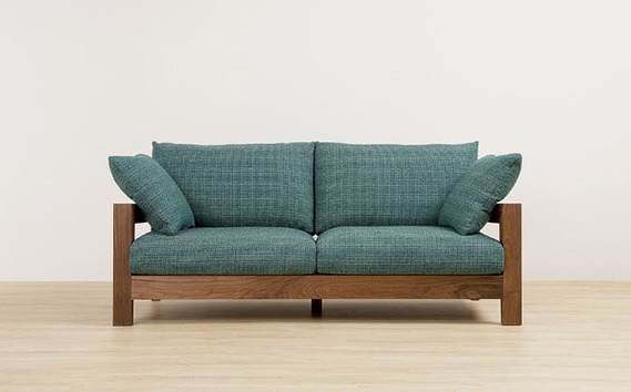 （ウォールナット）AUTHENTICITY FINE SOFA RE GR（グレー） No.863-10