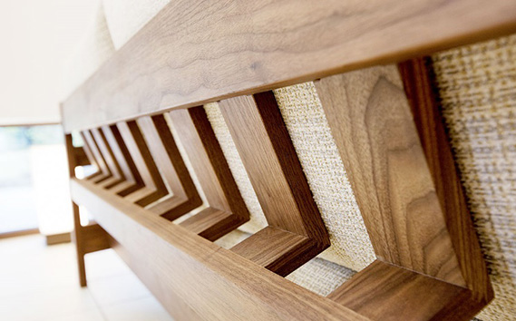 （ウォールナット）AUTHENTICITY FINE SOFA RD GR（グレー） No.869-10