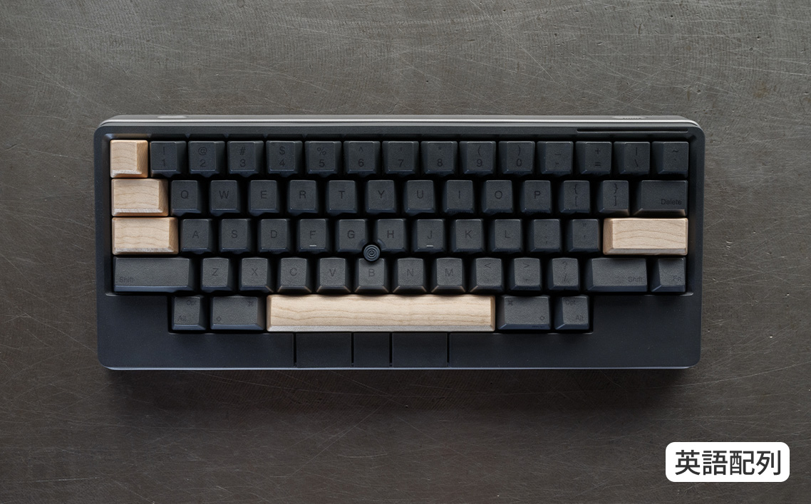 HHKB Studio専用 木製キートップ 英語配列 メープル ／ HHKB Studio キートップ 木製キーボード メープル 無垢材 キーキャップ ナチュラルカラー カスタムキーボード 静音タイピング 打鍵音改善 タイピング快適化 手触り さらさら質感 デスク環境 おしゃれガジェット 日本製 精密加工 ハンドメイド 汚れにくい 広島県 No.1230-01