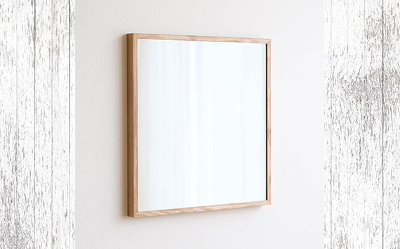 No.623-02 府中市の家具　Mirror SANO　70×70　オーク