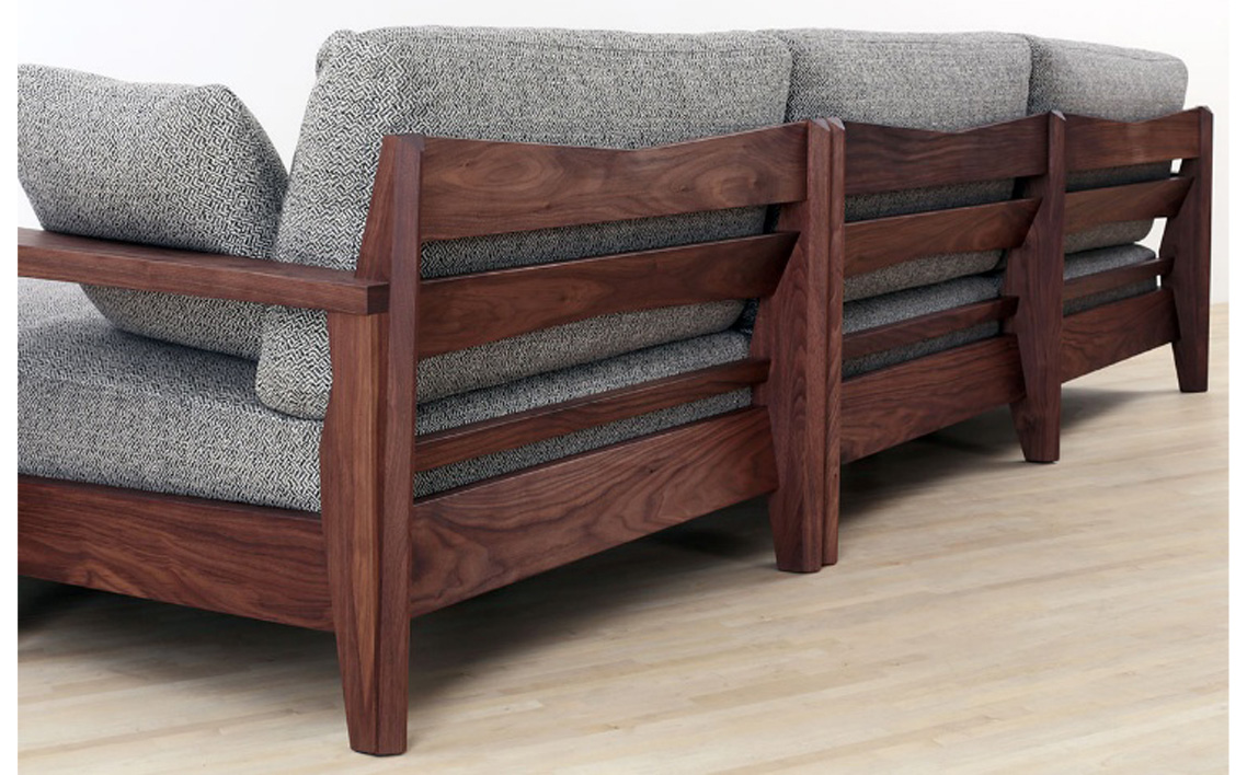 （ウォールナット）AUTHENTICITY SOFA E COUCH W（ホワイト） No.1122-06