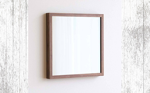 No.609-01 府中市の家具　Mirror SANO　42×42　ウォールナット