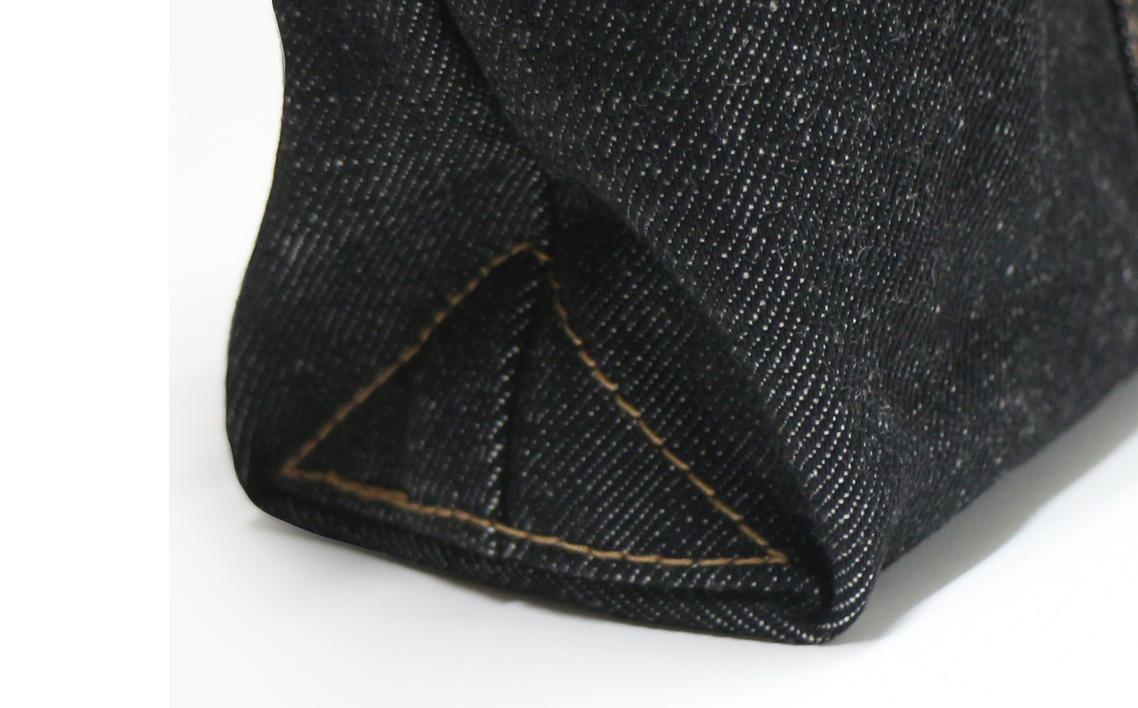 デニムトートバック（幅38cm×高さ42.5cm×厚さ6.5cm） No.027