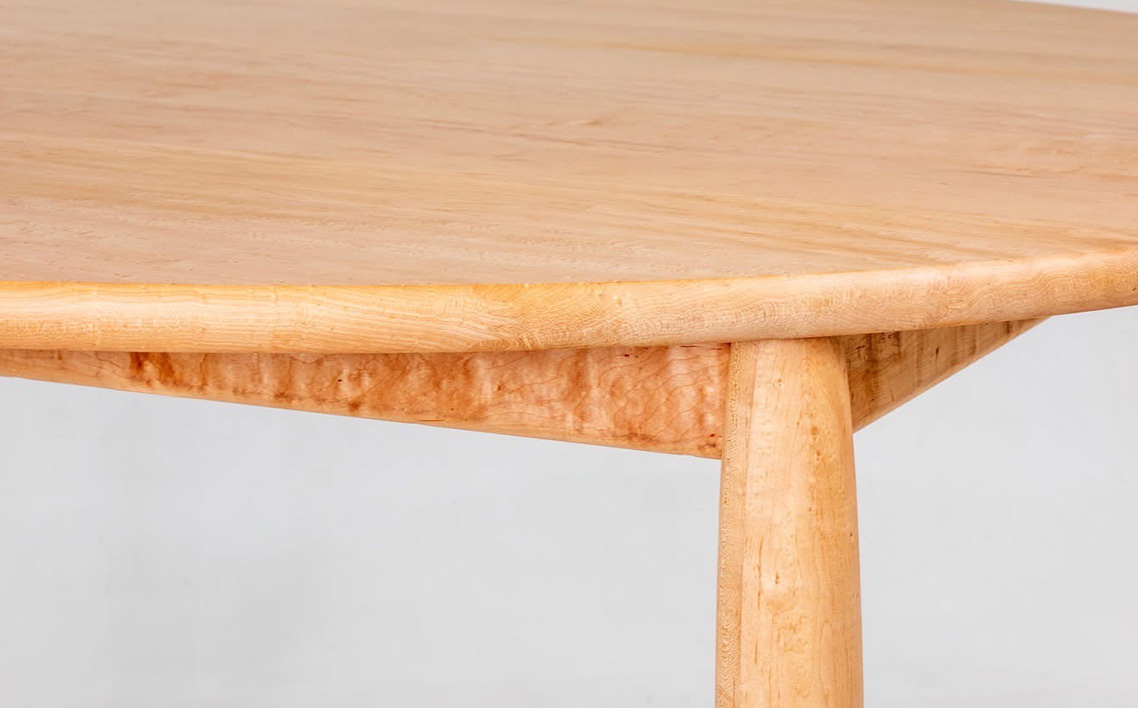 府中家具　Carving table　φ1100　イタヤカエデ  No.1198-01