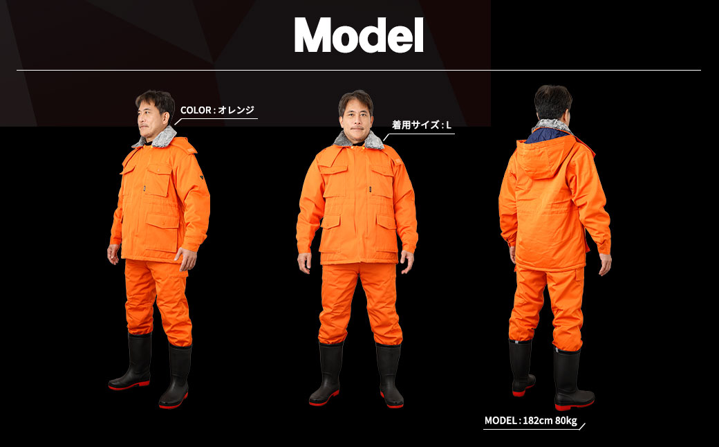 【-30℃に耐える】冷凍倉庫用防寒コート7300（ネイビー/LL） No.1034-03