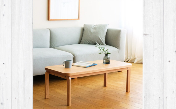 No.637-02 府中市の家具　COCCO Coffee Table 105　チェリー