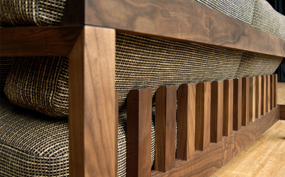 No.827-12 （ブラックチェリー）AUTHENTICITY SOFA D BK（ブラック）