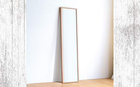 No.635-02 府中市の家具　Mirror SANO　42×168　オーク