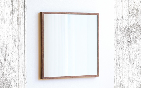 No.623-01 府中市の家具　Mirror SANO　70×70　ウォールナット