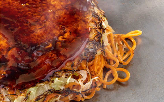 No.441 2枚セットそば肉玉シングル（辛麺）：平の家広島風お好み焼き／府中焼き