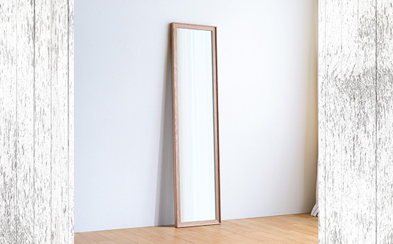 No.638-02 府中市の家具　Mirror VALLE　42×168　オーク