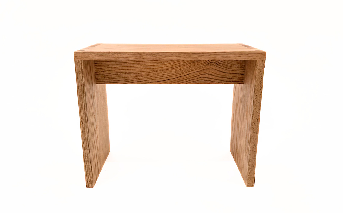 府中家具　コノ字サイドテーブル　レッドオーク No.1192-01