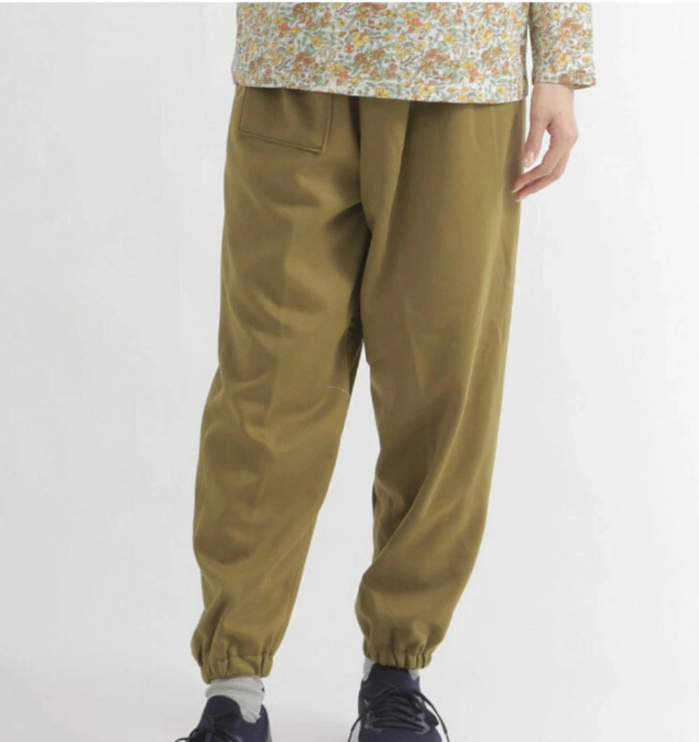 サイズ3Lもんぺ レディース グリーン 裏起毛 無地 No.1184-04